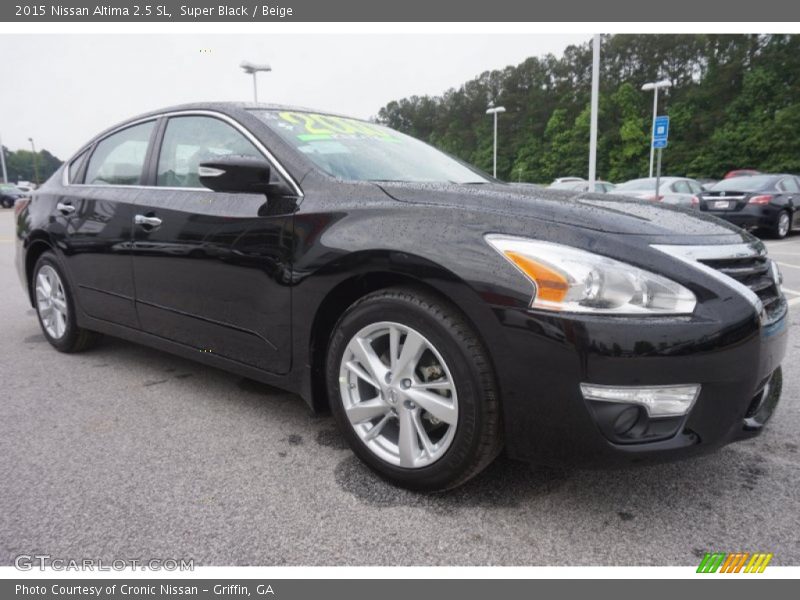 Super Black / Beige 2015 Nissan Altima 2.5 SL