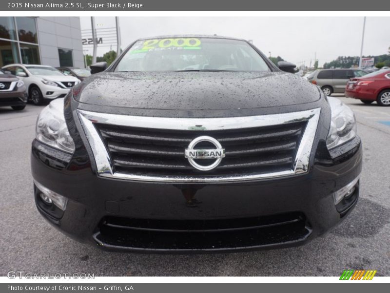 Super Black / Beige 2015 Nissan Altima 2.5 SL