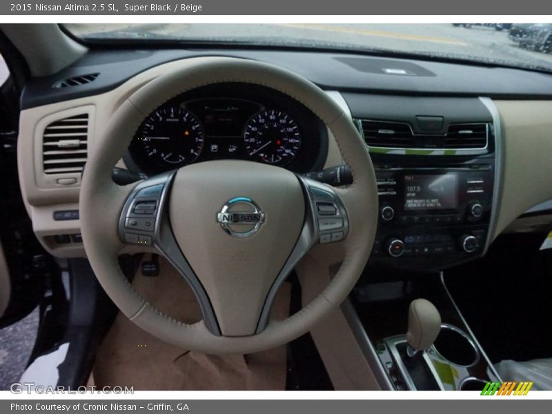Super Black / Beige 2015 Nissan Altima 2.5 SL