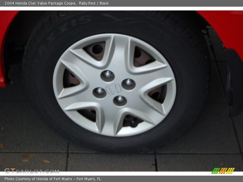 Rally Red / Black 2004 Honda Civic Value Package Coupe