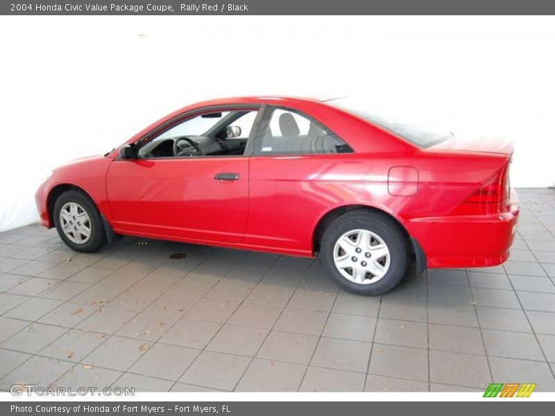 Rally Red / Black 2004 Honda Civic Value Package Coupe