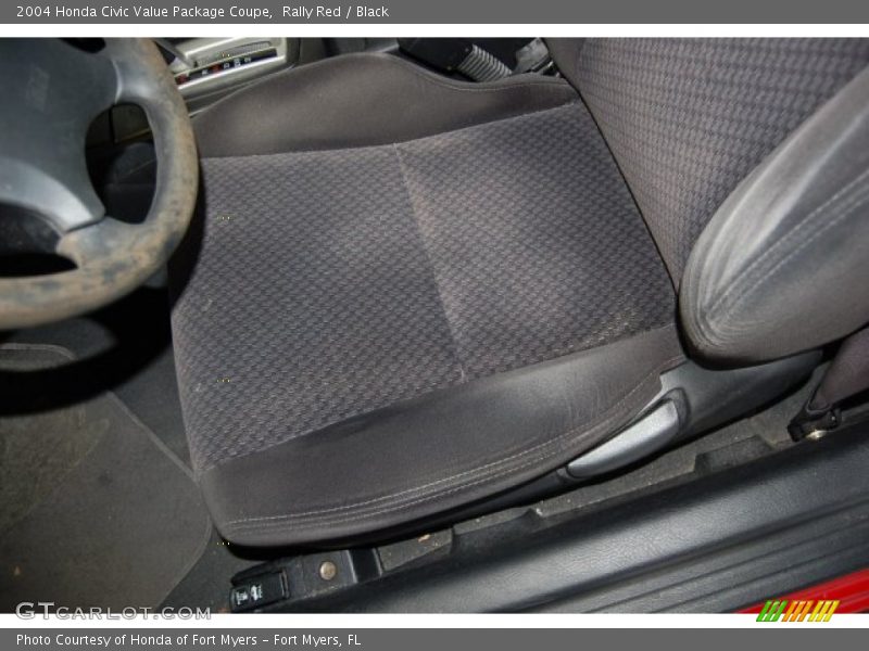 Rally Red / Black 2004 Honda Civic Value Package Coupe
