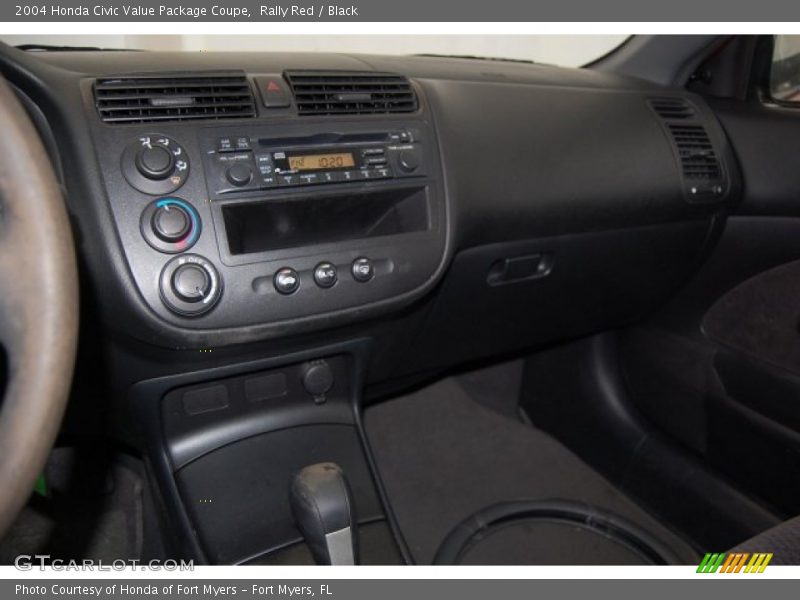 Rally Red / Black 2004 Honda Civic Value Package Coupe