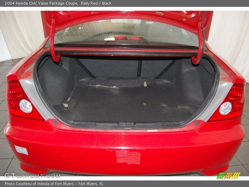 Rally Red / Black 2004 Honda Civic Value Package Coupe