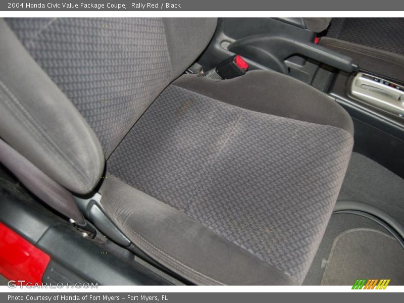Rally Red / Black 2004 Honda Civic Value Package Coupe