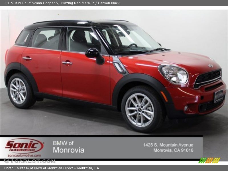 Blazing Red Metallic / Carbon Black 2015 Mini Countryman Cooper S