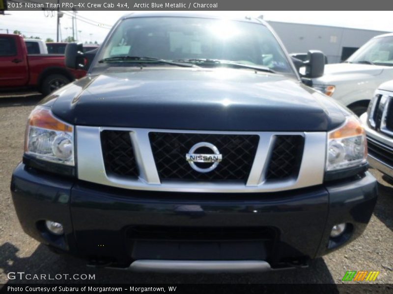 Arctic Blue Metallic / Charcoal 2015 Nissan Titan PRO-4X Crew Cab 4x4