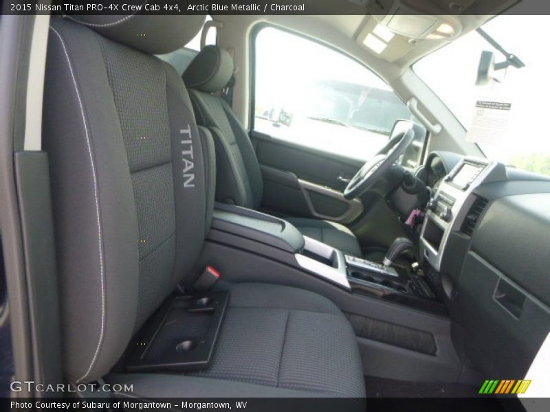 Arctic Blue Metallic / Charcoal 2015 Nissan Titan PRO-4X Crew Cab 4x4