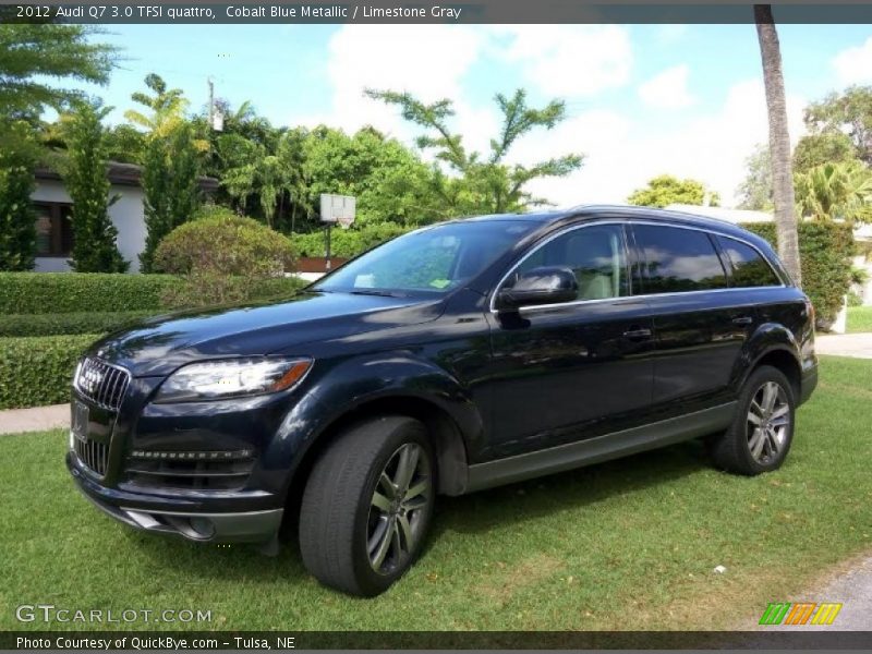 Cobalt Blue Metallic / Limestone Gray 2012 Audi Q7 3.0 TFSI quattro
