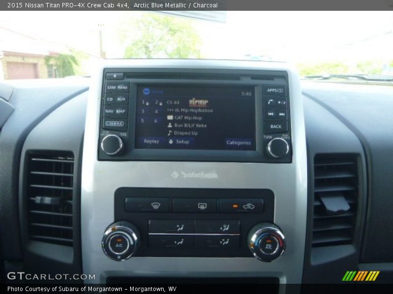 Arctic Blue Metallic / Charcoal 2015 Nissan Titan PRO-4X Crew Cab 4x4