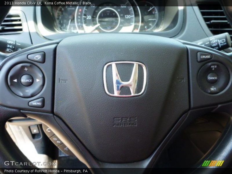 Kona Coffee Metallic / Black 2013 Honda CR-V LX