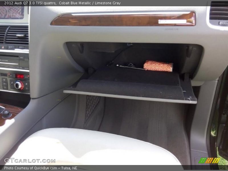 Cobalt Blue Metallic / Limestone Gray 2012 Audi Q7 3.0 TFSI quattro