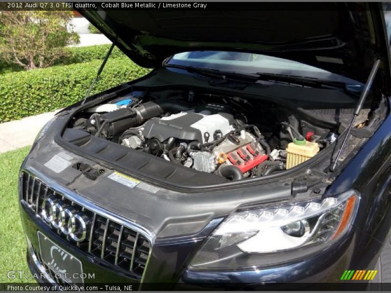 Cobalt Blue Metallic / Limestone Gray 2012 Audi Q7 3.0 TFSI quattro
