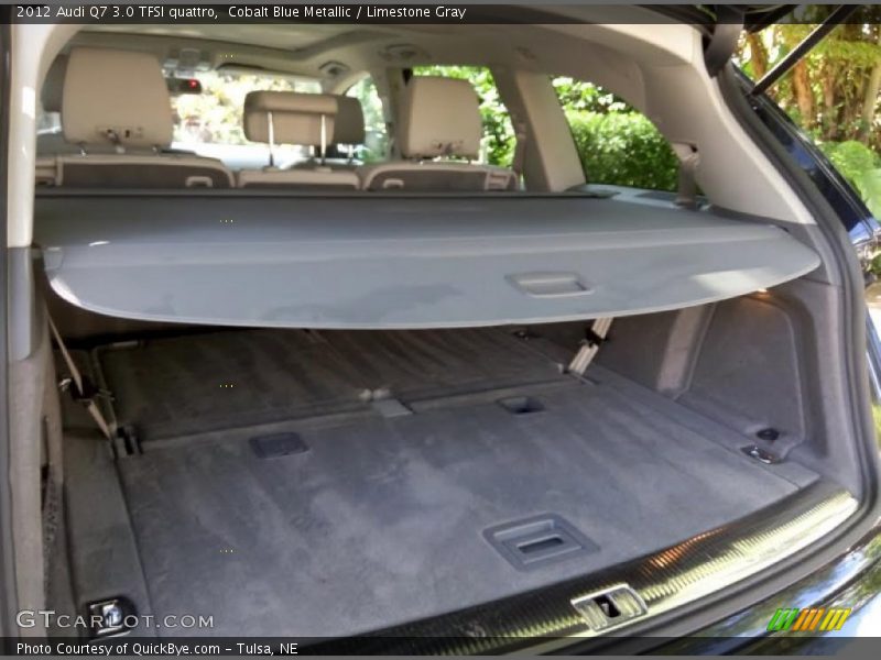 Cobalt Blue Metallic / Limestone Gray 2012 Audi Q7 3.0 TFSI quattro
