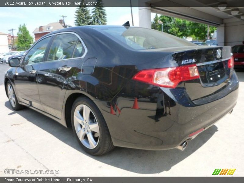 Crystal Black Pearl / Ebony 2012 Acura TSX Sedan