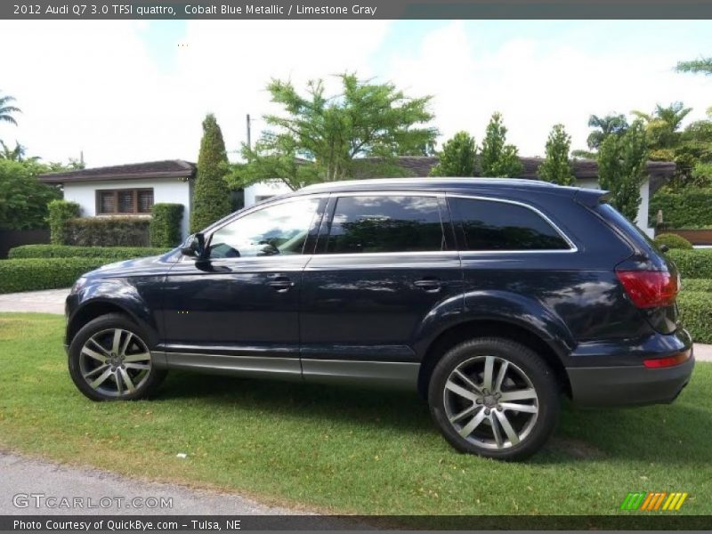 Cobalt Blue Metallic / Limestone Gray 2012 Audi Q7 3.0 TFSI quattro