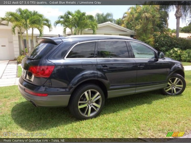 Cobalt Blue Metallic / Limestone Gray 2012 Audi Q7 3.0 TFSI quattro