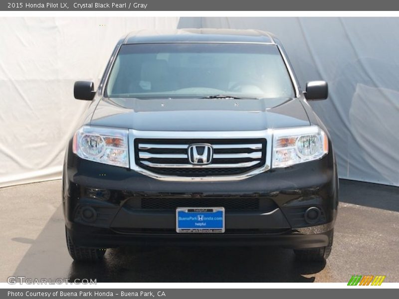 Crystal Black Pearl / Gray 2015 Honda Pilot LX