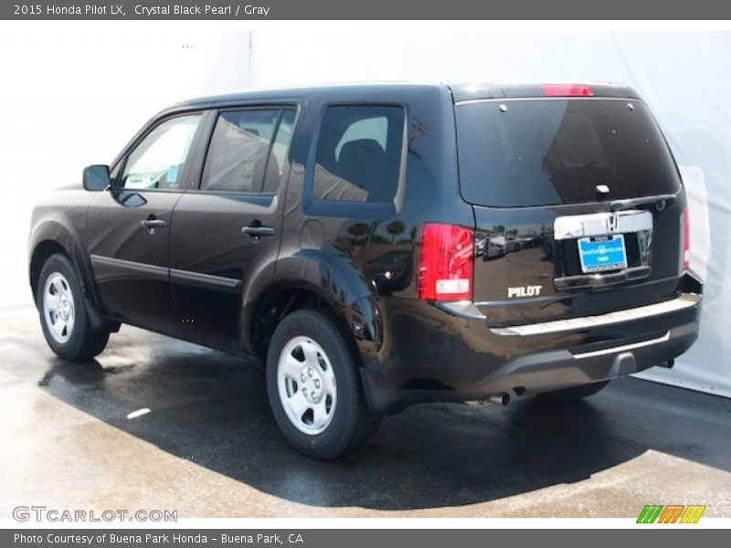 Crystal Black Pearl / Gray 2015 Honda Pilot LX