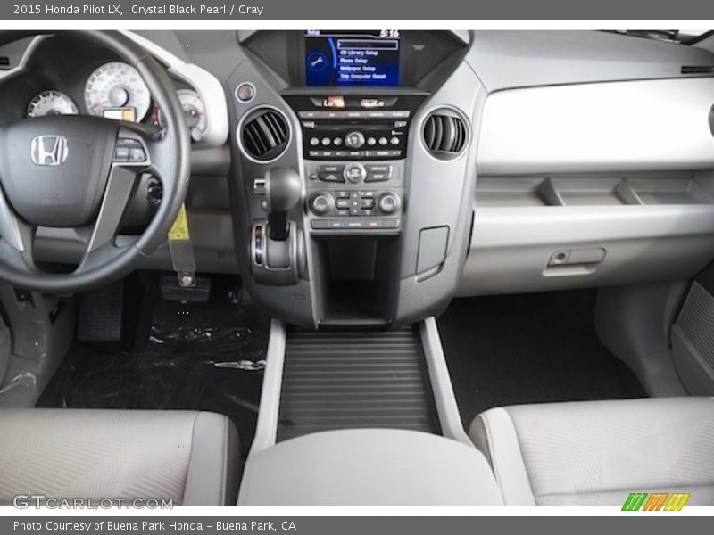 Crystal Black Pearl / Gray 2015 Honda Pilot LX