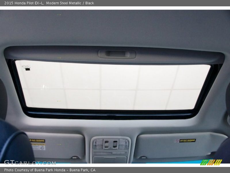 Modern Steel Metallic / Black 2015 Honda Pilot EX-L