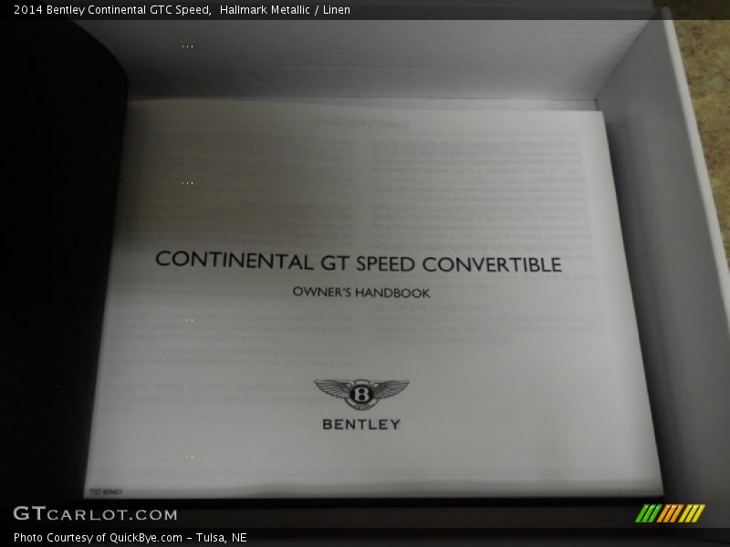 Hallmark Metallic / Linen 2014 Bentley Continental GTC Speed