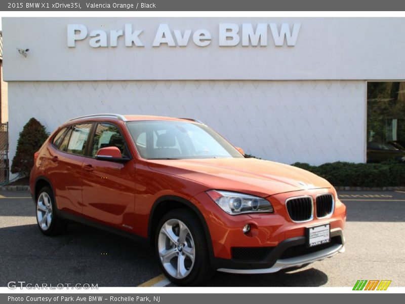 Valencia Orange / Black 2015 BMW X1 xDrive35i