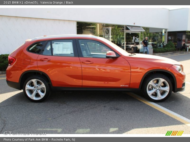 Valencia Orange / Black 2015 BMW X1 xDrive35i