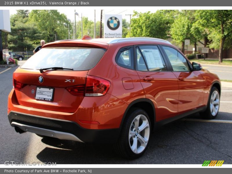 Valencia Orange / Black 2015 BMW X1 xDrive35i