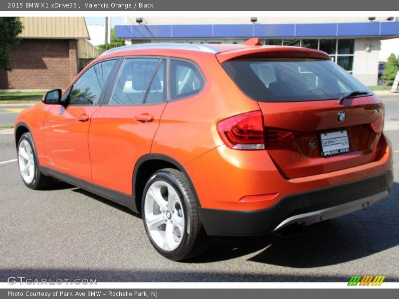 Valencia Orange / Black 2015 BMW X1 xDrive35i