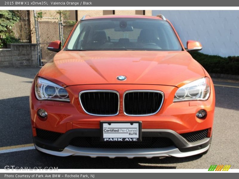 Valencia Orange / Black 2015 BMW X1 xDrive35i