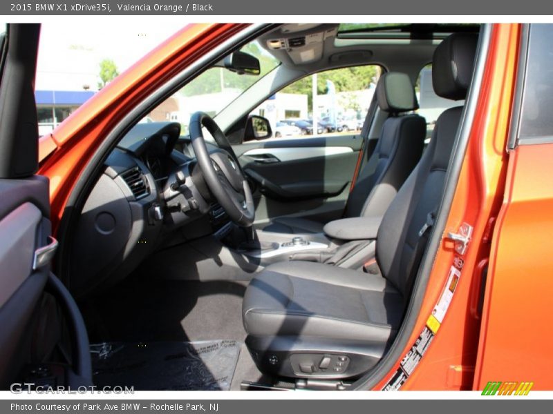 Valencia Orange / Black 2015 BMW X1 xDrive35i