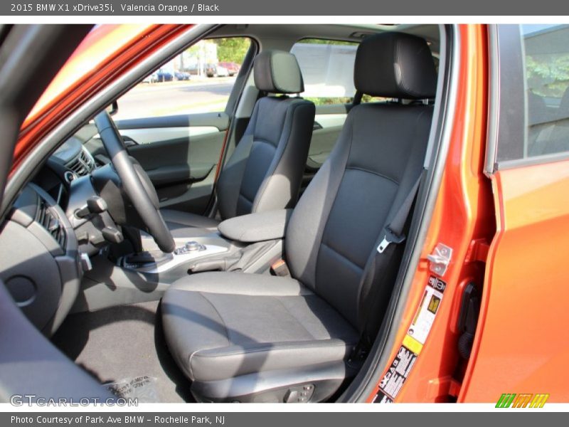 Valencia Orange / Black 2015 BMW X1 xDrive35i