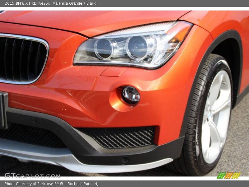Valencia Orange / Black 2015 BMW X1 xDrive35i