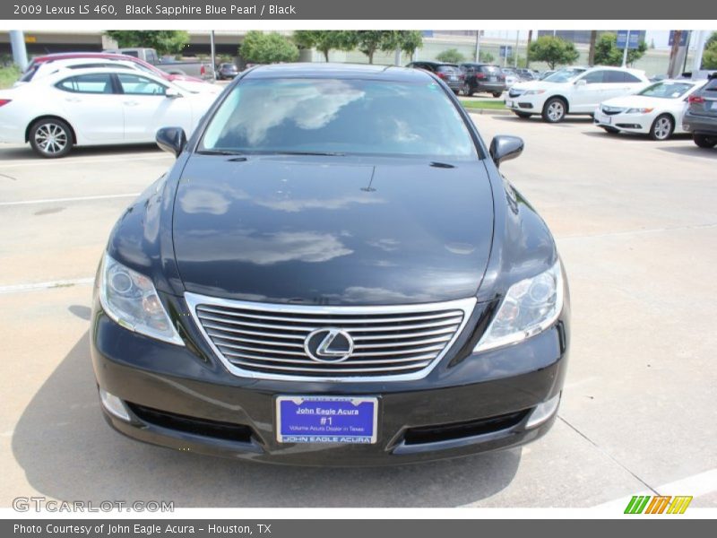 Black Sapphire Blue Pearl / Black 2009 Lexus LS 460