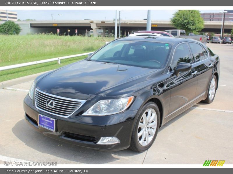 Black Sapphire Blue Pearl / Black 2009 Lexus LS 460
