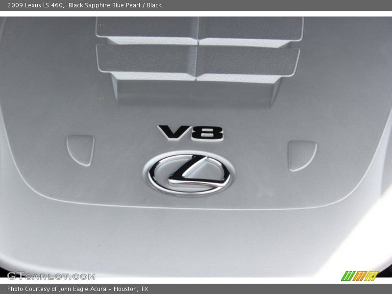 Black Sapphire Blue Pearl / Black 2009 Lexus LS 460