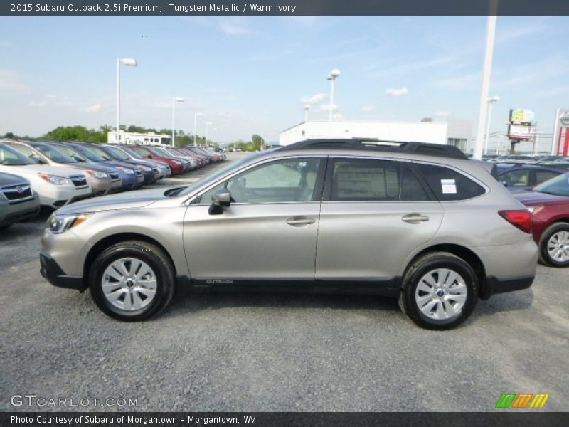Tungsten Metallic / Warm Ivory 2015 Subaru Outback 2.5i Premium