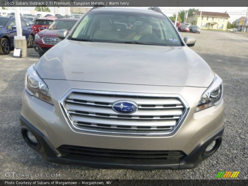 Tungsten Metallic / Warm Ivory 2015 Subaru Outback 2.5i Premium