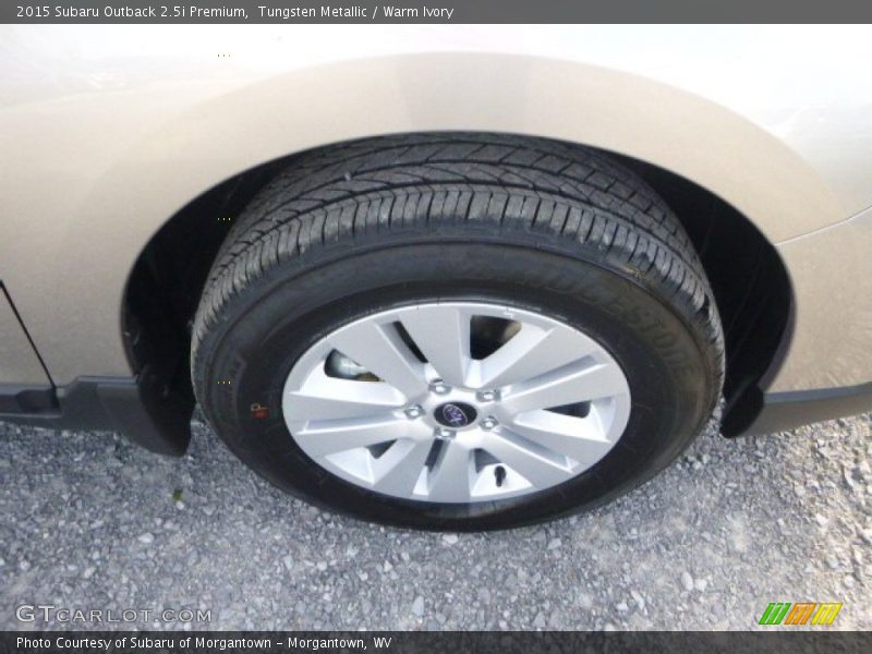 Tungsten Metallic / Warm Ivory 2015 Subaru Outback 2.5i Premium