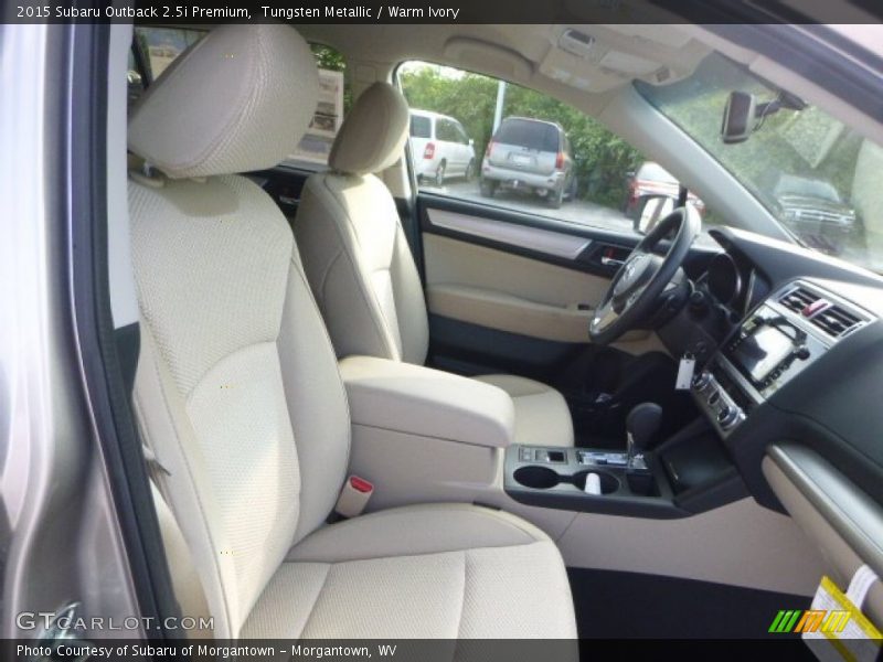 Tungsten Metallic / Warm Ivory 2015 Subaru Outback 2.5i Premium