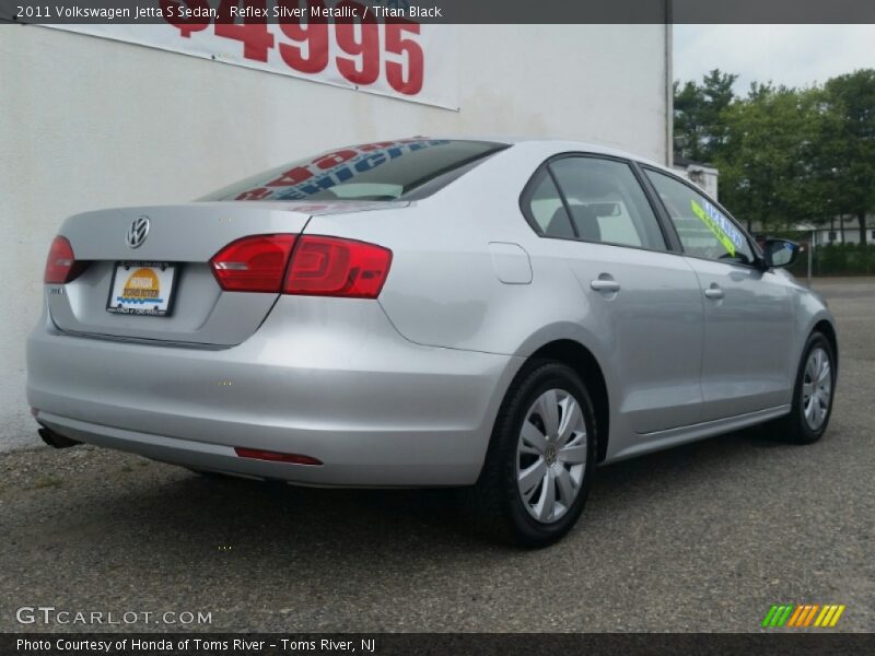Reflex Silver Metallic / Titan Black 2011 Volkswagen Jetta S Sedan