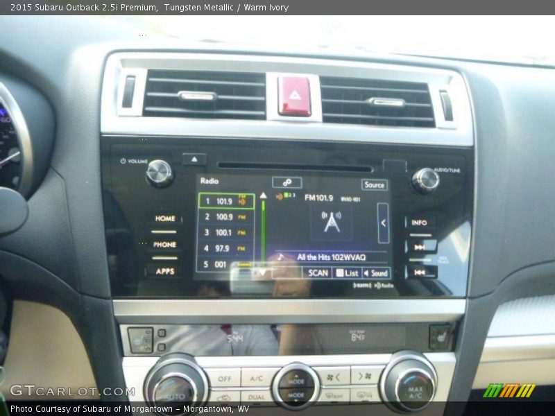 Tungsten Metallic / Warm Ivory 2015 Subaru Outback 2.5i Premium