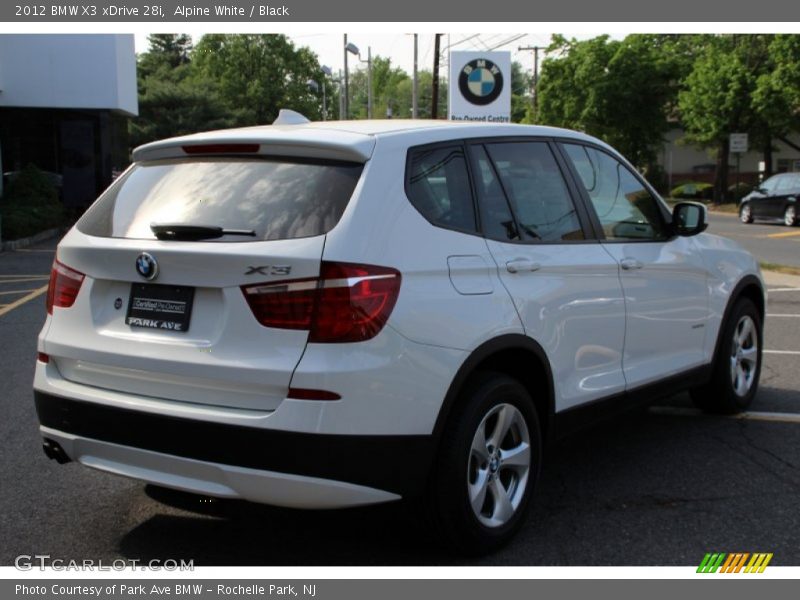 Alpine White / Black 2012 BMW X3 xDrive 28i