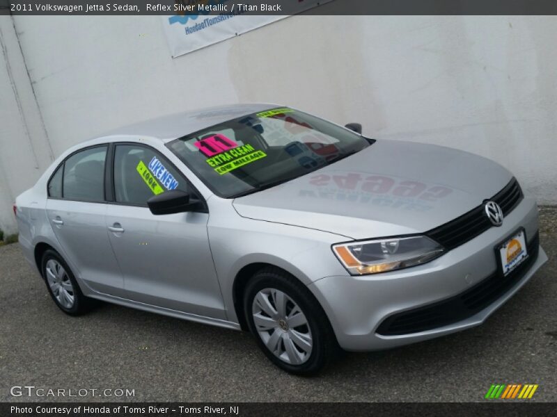 Reflex Silver Metallic / Titan Black 2011 Volkswagen Jetta S Sedan
