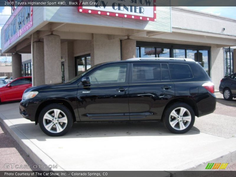 Black / Ash Gray 2008 Toyota Highlander Sport 4WD