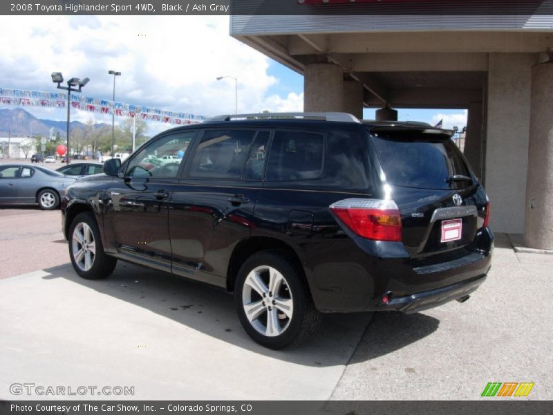 Black / Ash Gray 2008 Toyota Highlander Sport 4WD