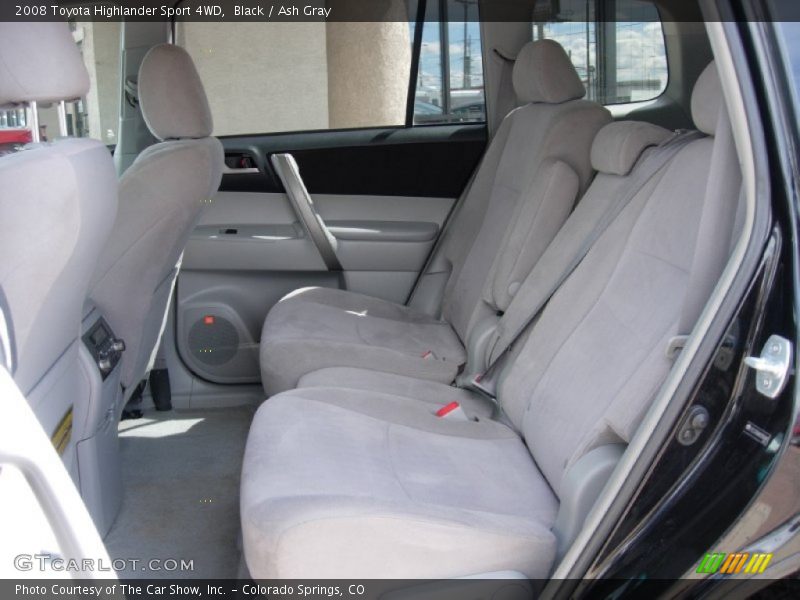Black / Ash Gray 2008 Toyota Highlander Sport 4WD