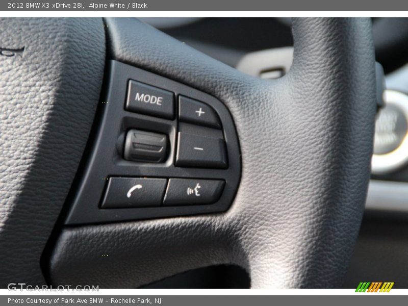 Alpine White / Black 2012 BMW X3 xDrive 28i