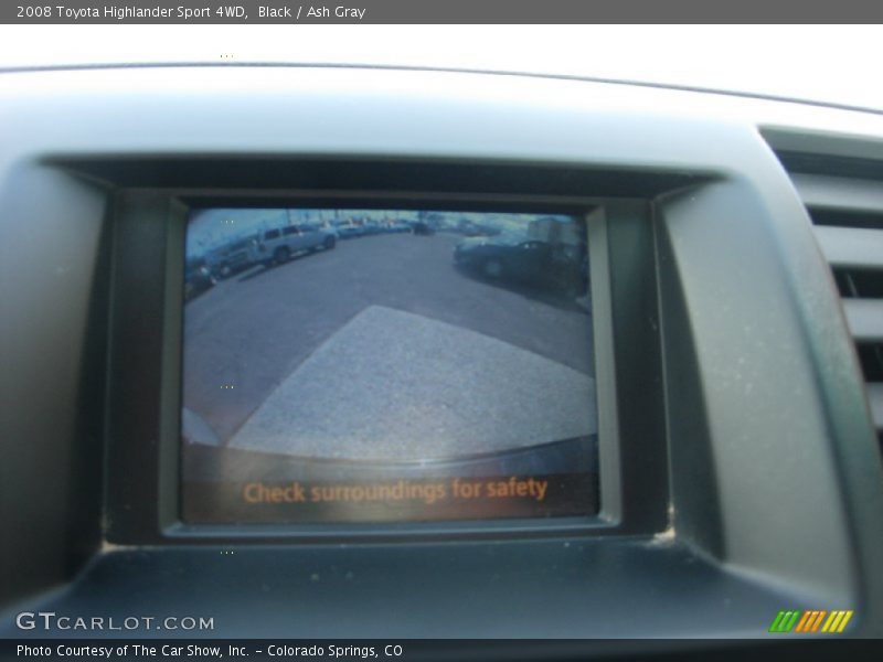 Black / Ash Gray 2008 Toyota Highlander Sport 4WD